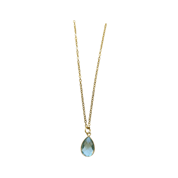 Aquamarine Stone Necklace - MINU Jewels