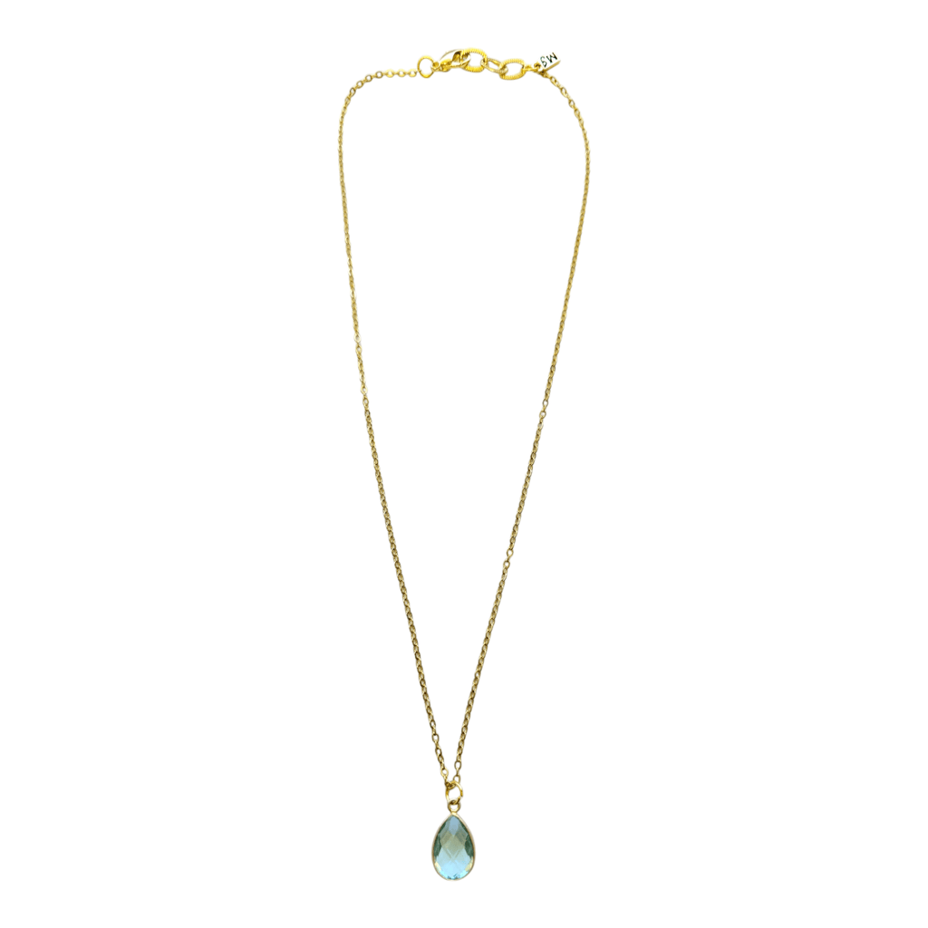 Aquamarine Stone Necklace - MINU Jewels