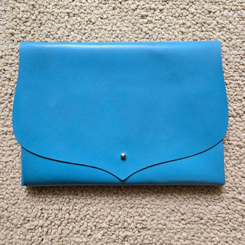 Blue Leather Bag - MINU Jewels