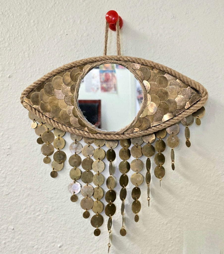 Brass Eye Mirror Wall Décor - MINU Jewels