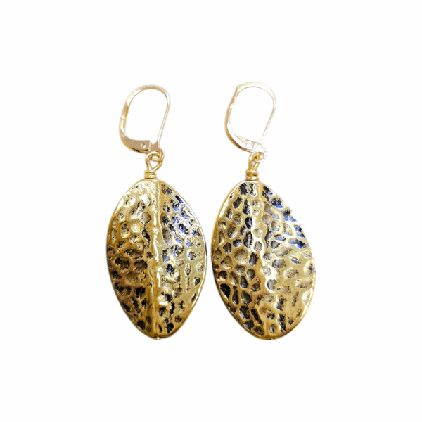 Brassy Drop Earrings - MINU Jewels