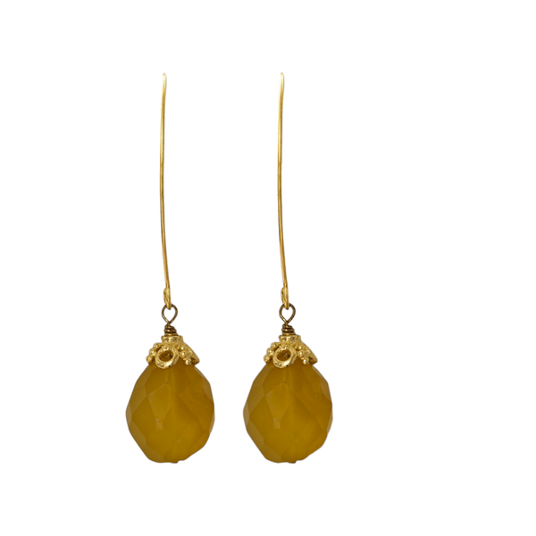 Chalcedony Drop Earrings MINU Jewels