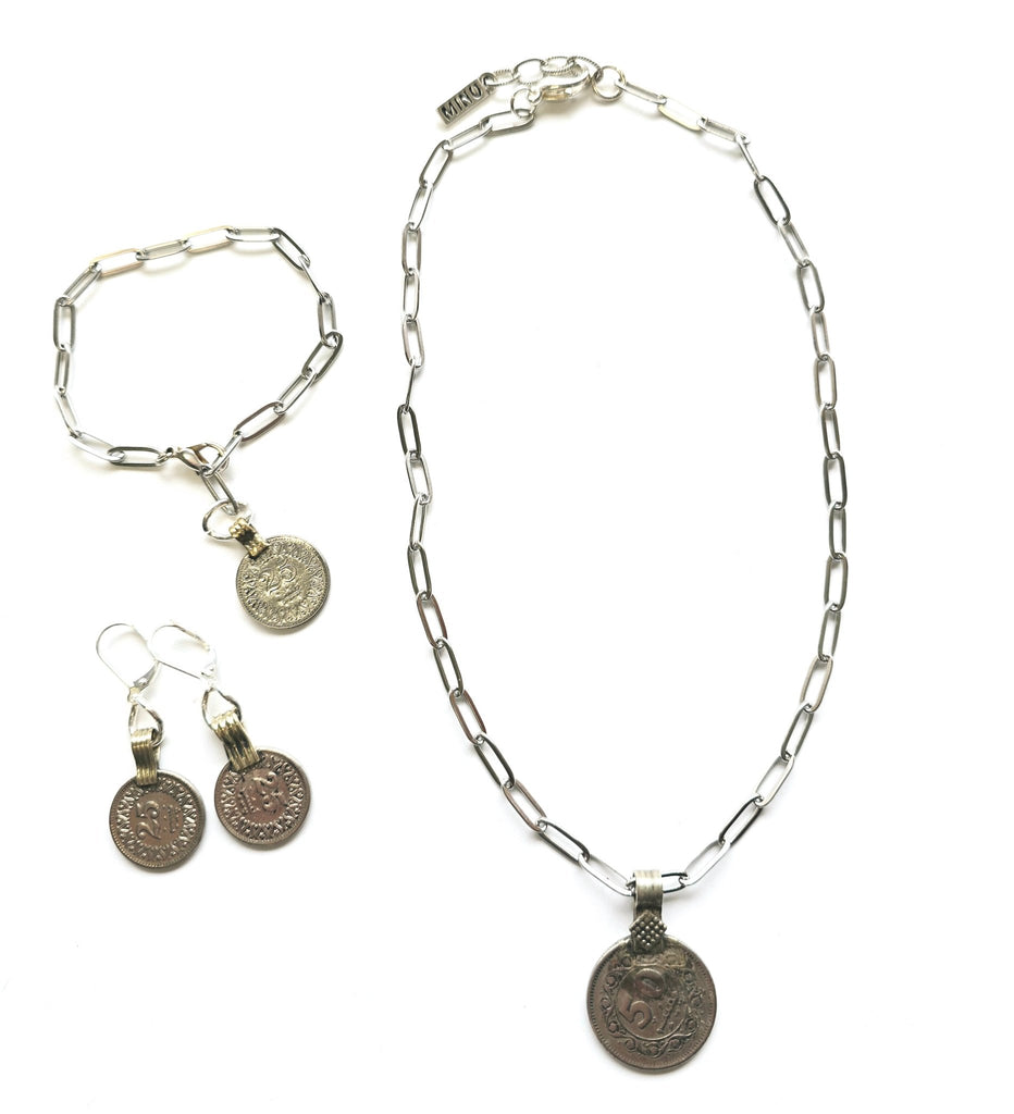 Old Coin Necklace Set - MINU Jewels