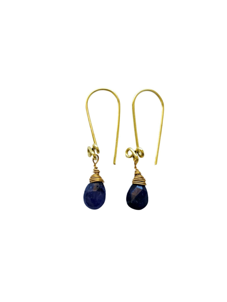 Pink or Blue Sapphire Drops - MINU Jewels