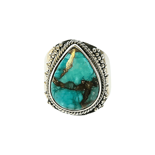 Turquoise Pear Shaped Ring - MINU Jewels