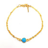 Dainty Oval Turquoise Bracelet - MINU Jewels