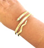 Egyptian Snake Semi Cuff Wrap Bracelet - MINU Jewels