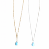 Larimar Necklace - Silver/Gold - MINU Jewels