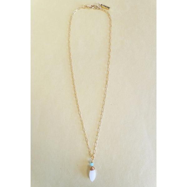 Moonstone Necklace - Silver/Gold - MINU Jewels