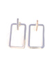 Silver Rectangle Earrings - MINU Jewels