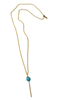 Turquoise Bar Drop Necklace - MINU Jewels