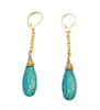 Turquoise Long Drop - Gold or Silver - MINU Jewels