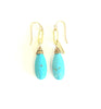 Turquoise or Pearl Chain Earrings - MINU Jewels