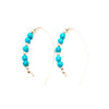 Turquoise Slider Hoops - Style Options - MINU Jewels