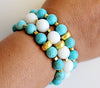 Turquoise & White Bracelets - MINU Jewels